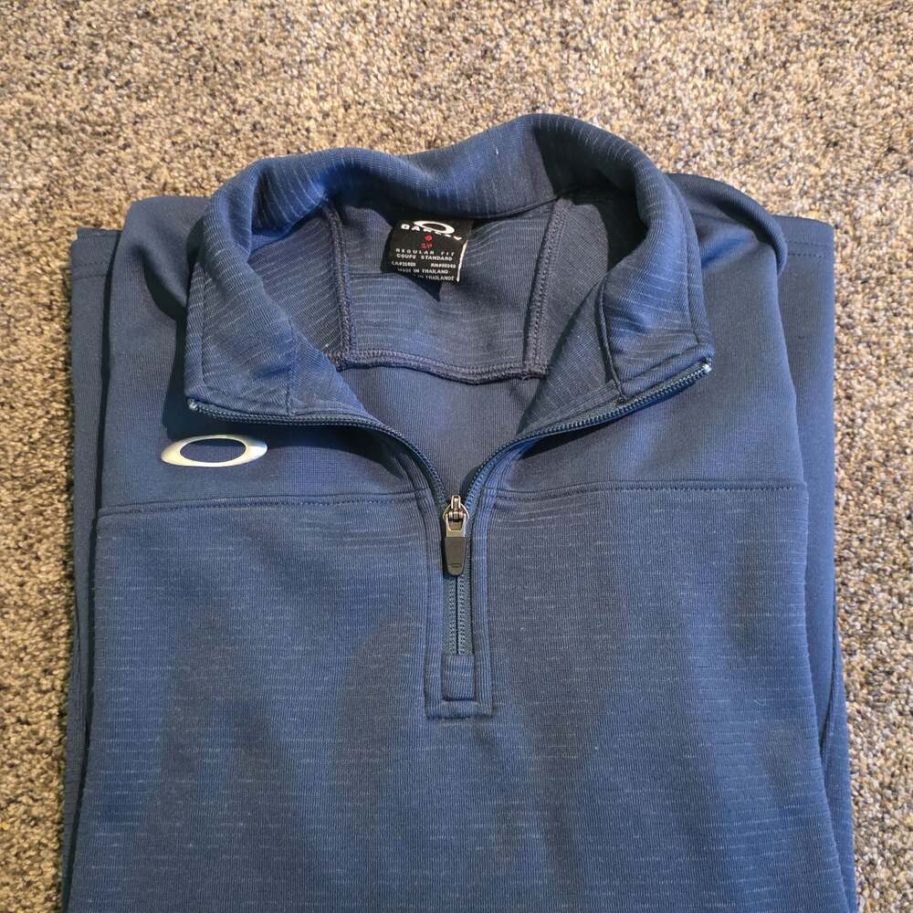 Oakley Half Zip Golf Fleece - Dark Blue Medium Heather